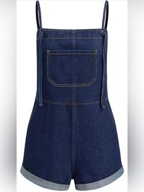 Cider Dark Blue Denim Overalls